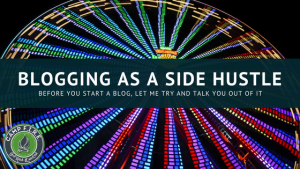 Blogging as a side hustle