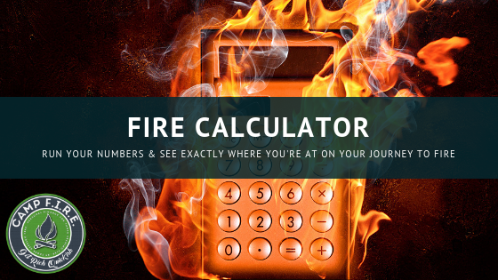 Camp FIRE Finance FIRE Calculator
