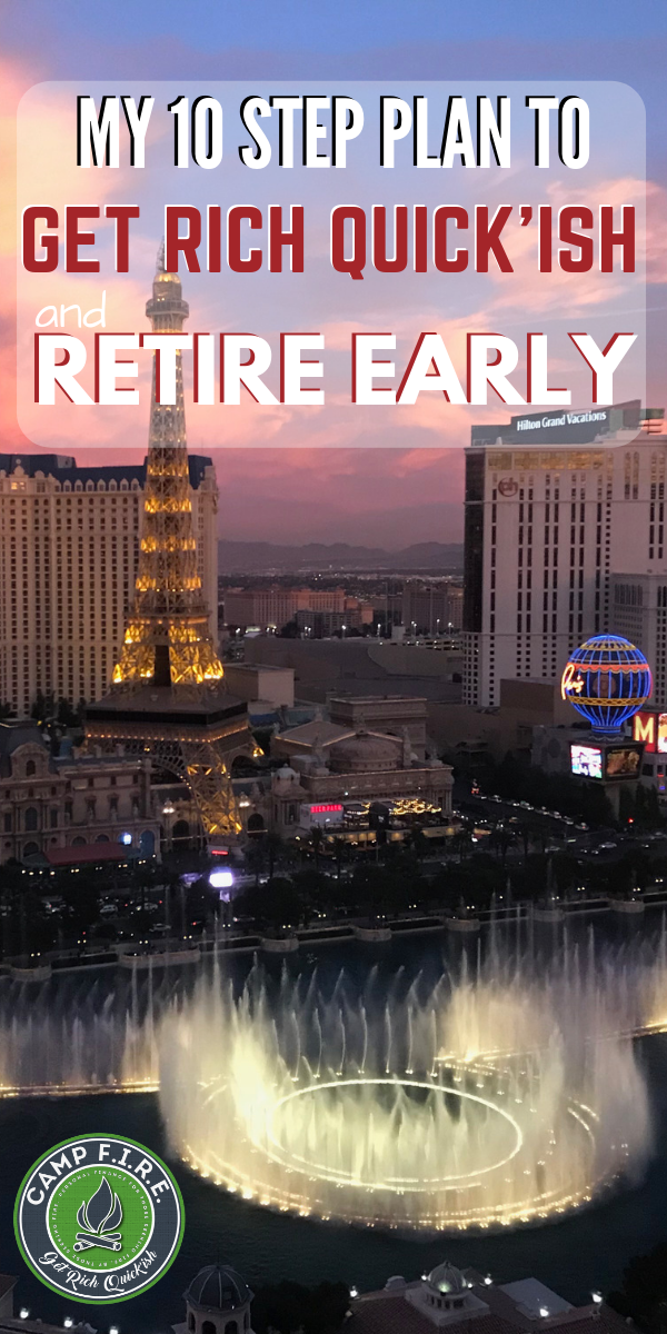 Good news: there are two ways to get rich quick. Bad news: neither option is good. More good news: you can get rich quickish & retire early. This is #HowToRetireEarly