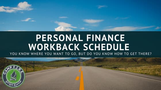 Personal Finance Workback Schedule